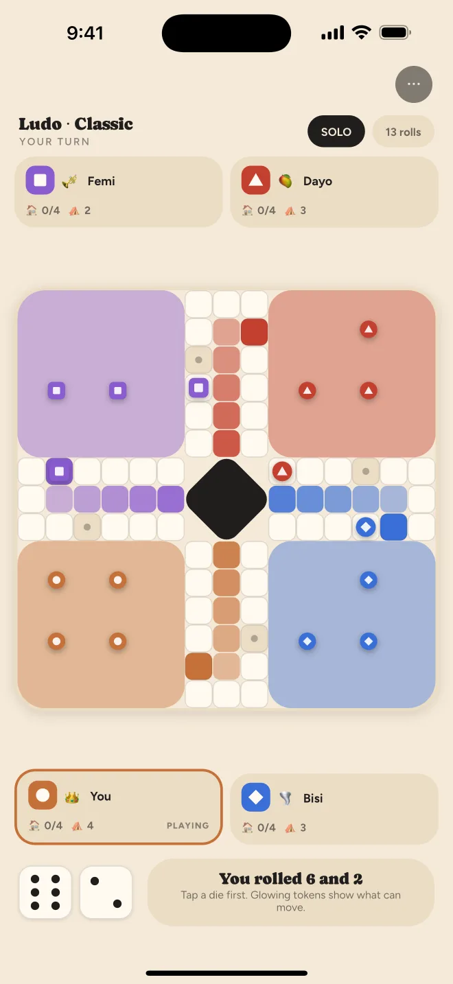 Faji: ludo vs bots screen